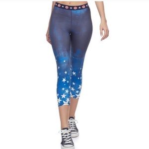 NWT Captain America Red, White & Blue Leggings